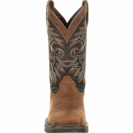 Durango Rebel by Pull-on Western Boot, Chocolate/Midnight, W, Size 7 DDB0135